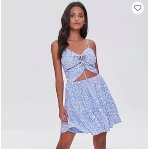 NWT Blue F21 Floral Dress